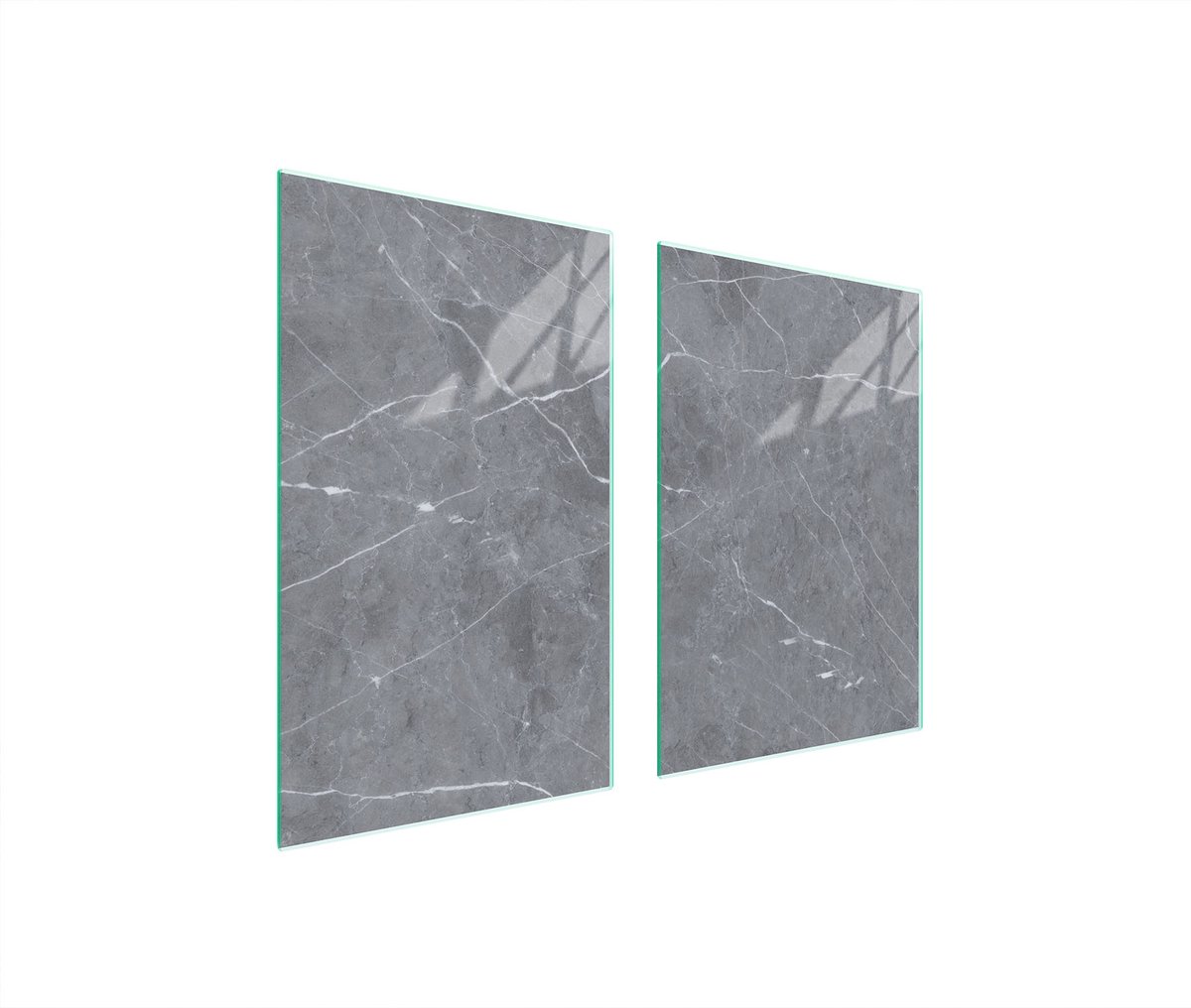 TMK ArtDeko Serie - Panbeschermer - 65x52 cm - Marmer Design - Veilig en Hygiënisch