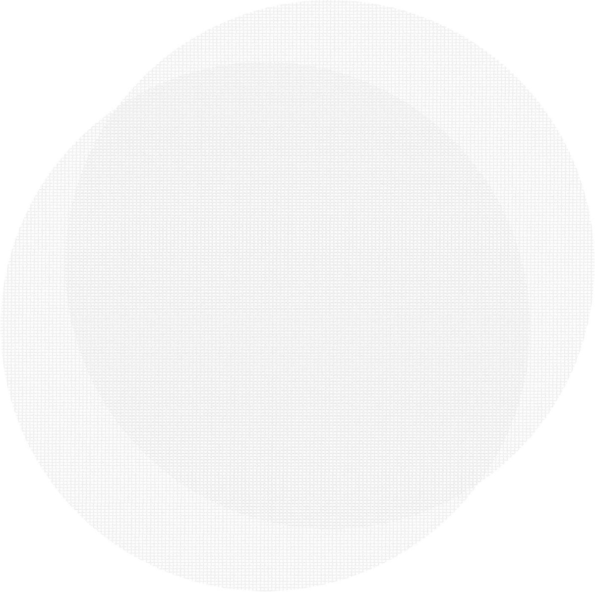 Stoommand Liners - Ronde Matten - Gezond Koken - Non-stick Siliconen - 34 cm Diameter - Wit