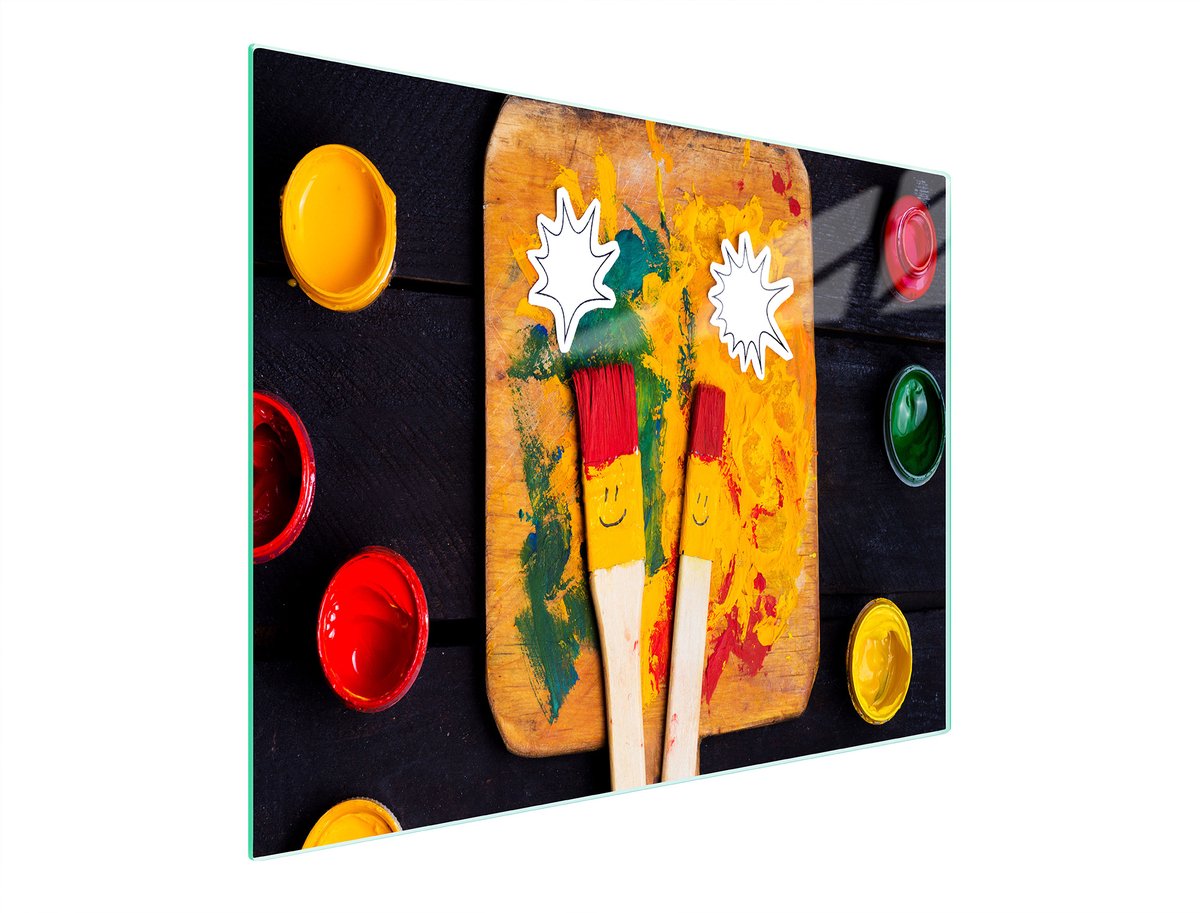 TMK ArtDeko - Snijplank van glas - 52x30 cm - Uiterst Duurzaam - Antibacterieel