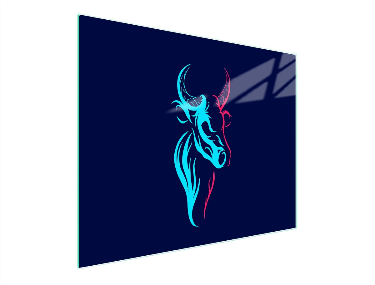 TMK ArtDeko - Snijplank - 52x30 cm - Gehard Glas - Anti-slip