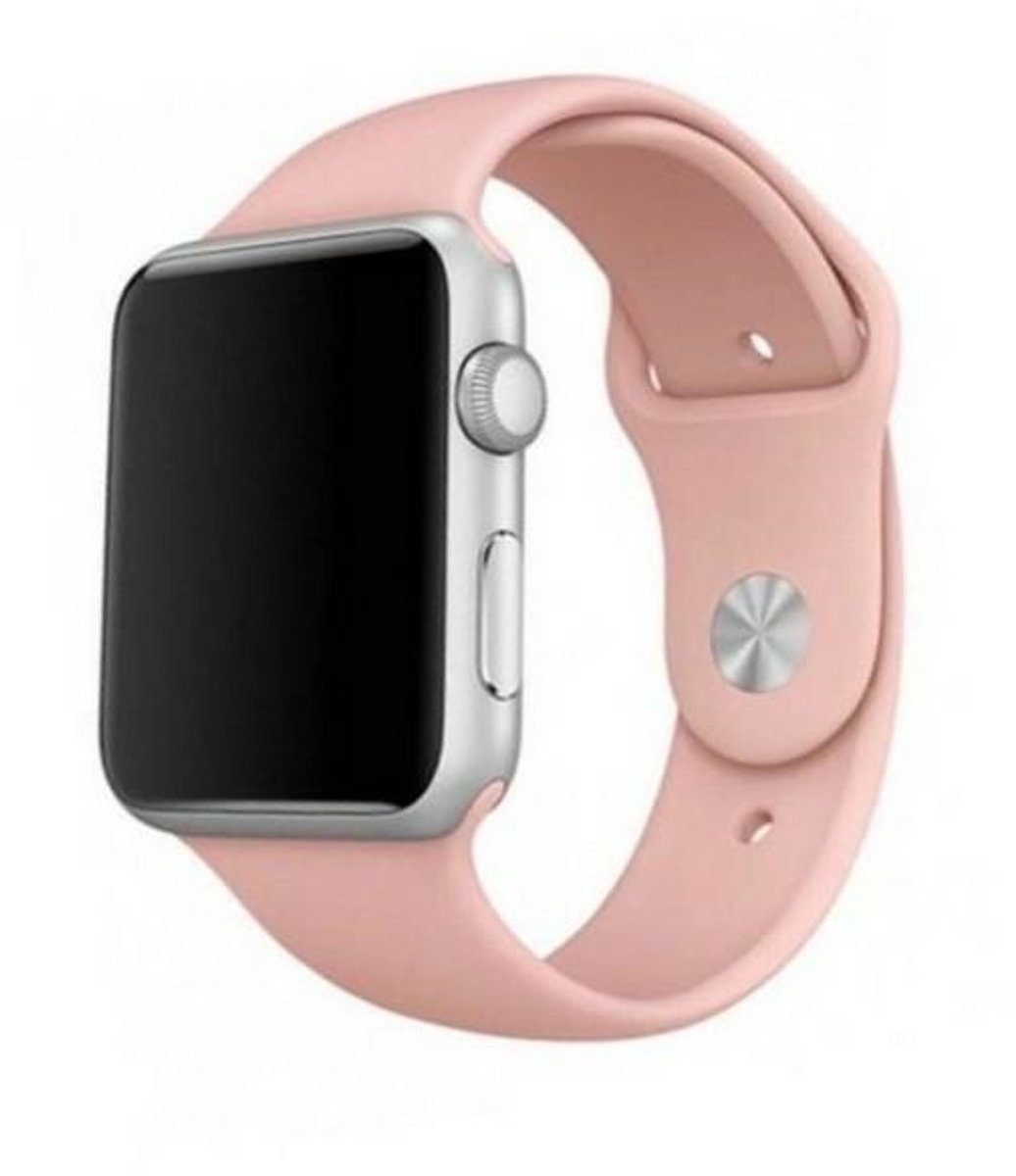 Mercury Silicon Apple Watch band 42/44/45 mm roze/roze