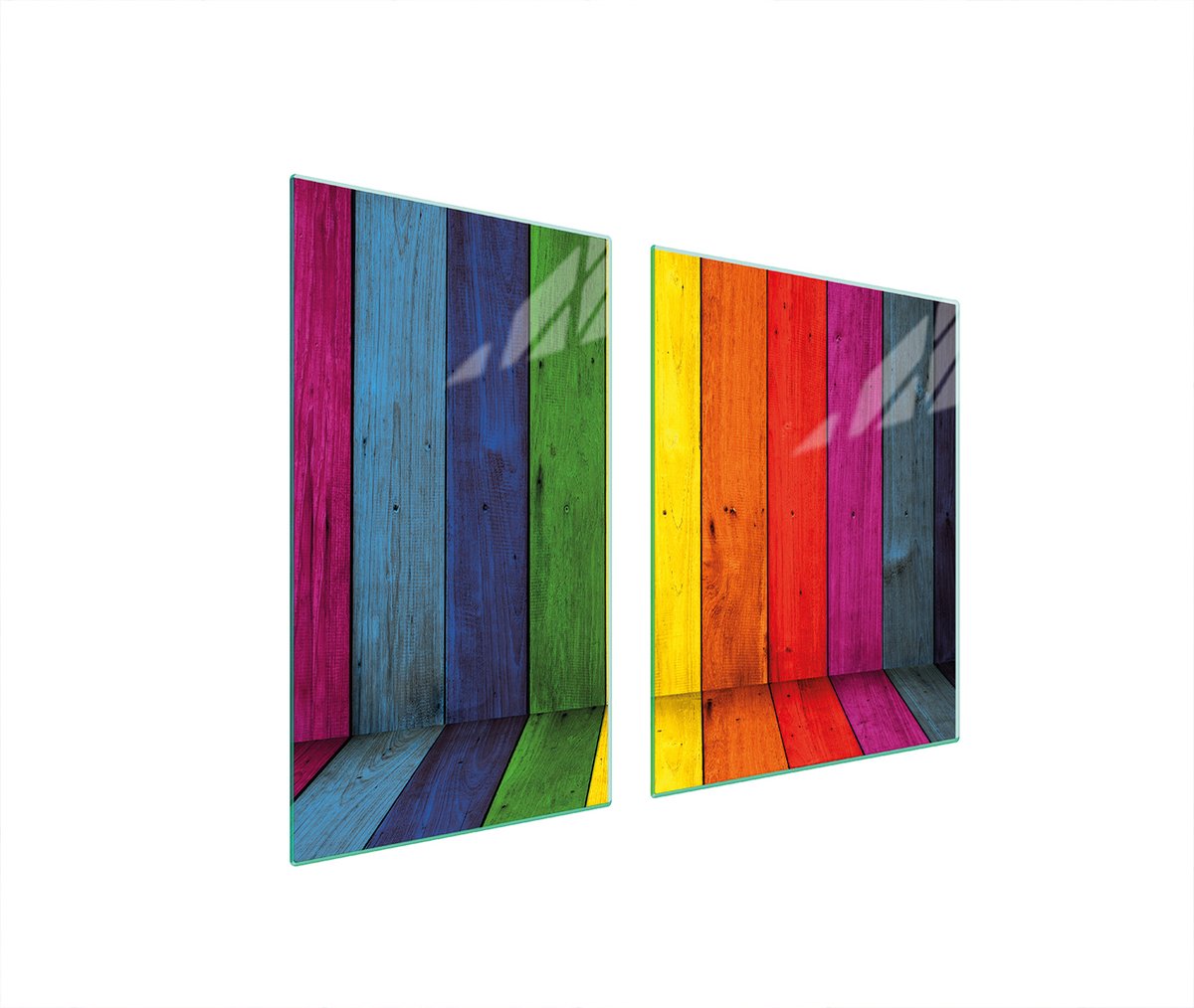 TMK ArtDeko - Snijplank - 100x52 cm - Kleurvol - Glas