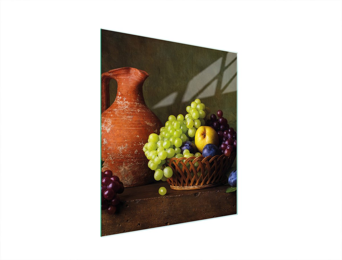 TMK ArtDeko Serie - Glazen Snijplank - 45x52 cm - Winogrono Motief