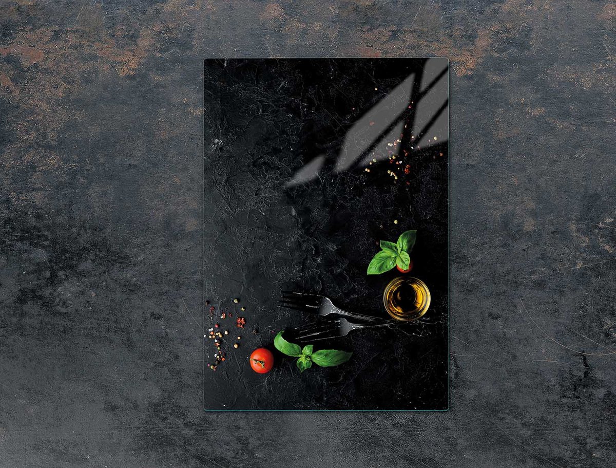 TMK ArtDeko - Snijplank - 35x52 cm - Glas - Imitatie leisteen