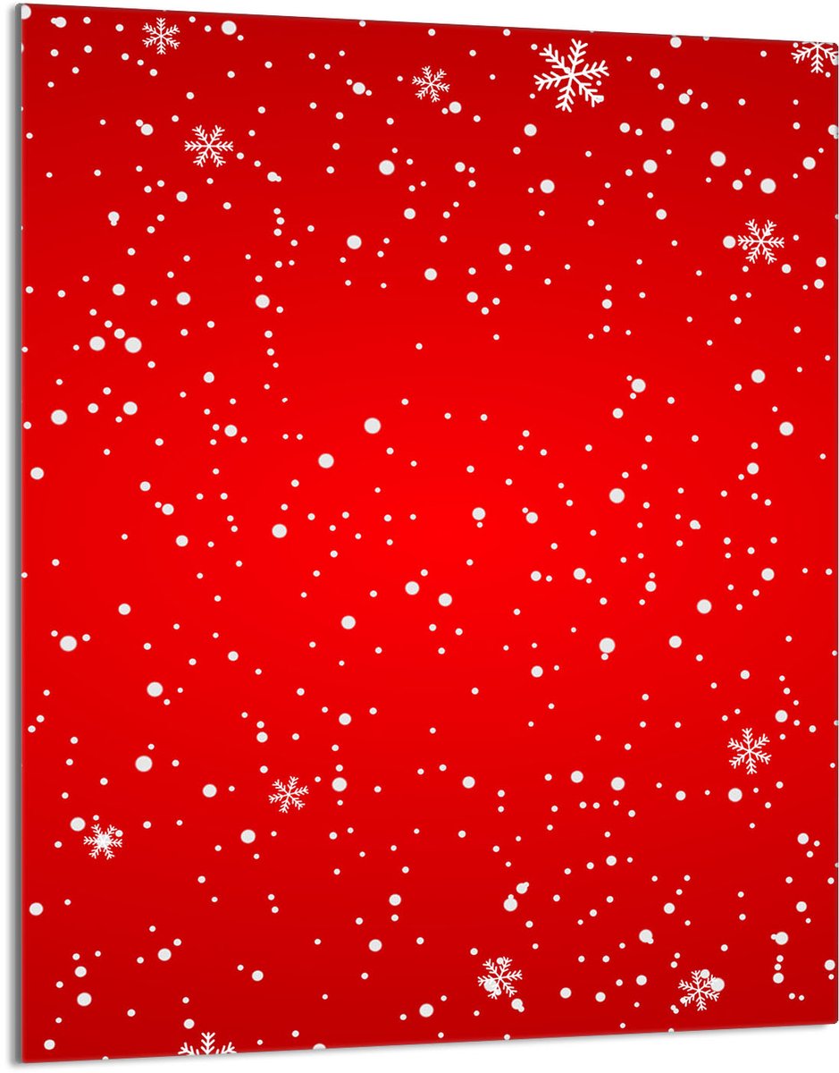 TMK ArtDeko - Snijplank - 40x52 cm - Rood - Hartglas