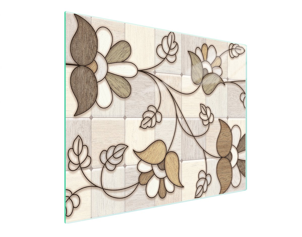 TMK ArtDeko - Glas Snijplank - 52x30 cm - Mozaïek - Veilig