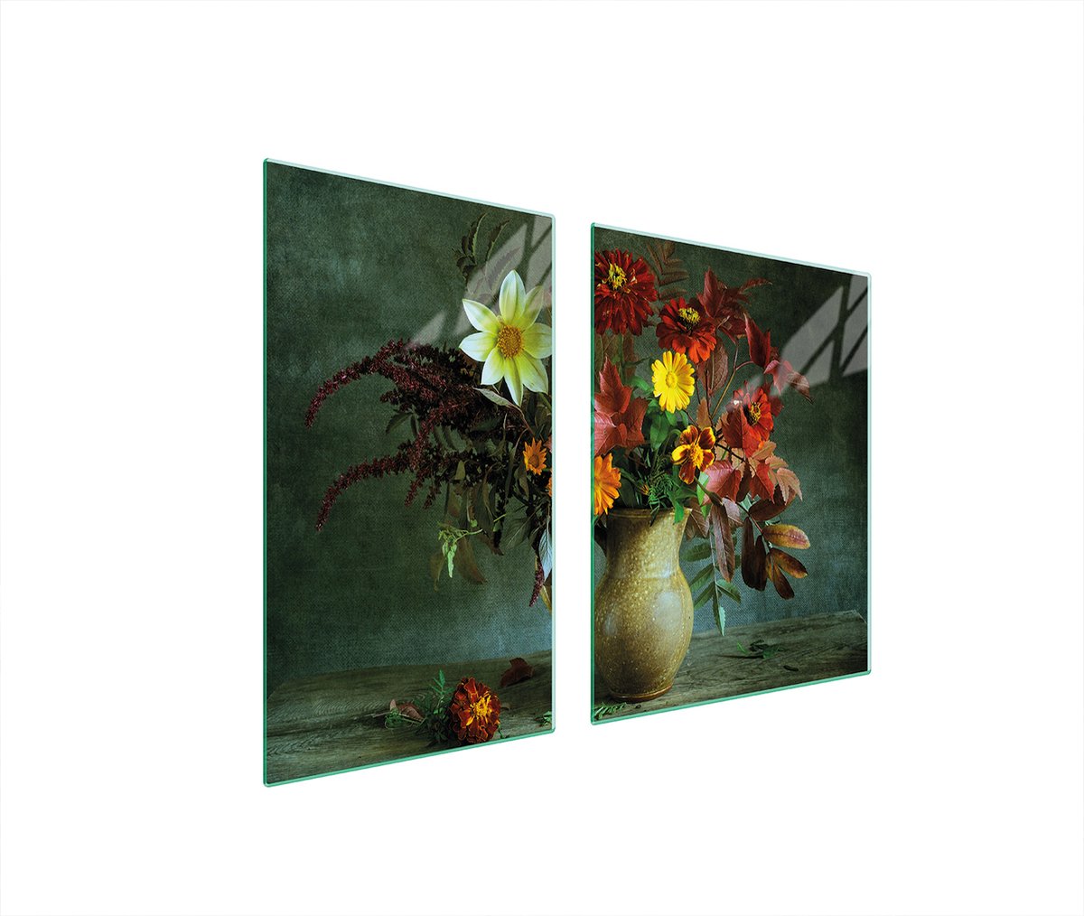 TMK ArtDeko - Snijplank - Kwart-overkoepelende Kiwivy - 100x52 cm