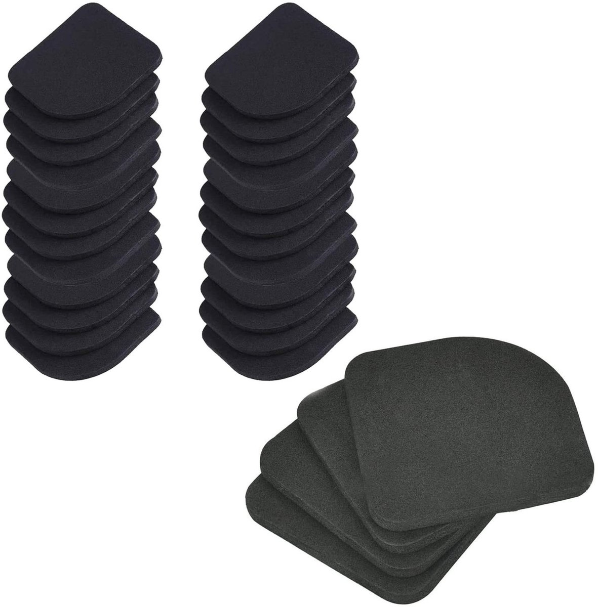 Allecto - Antivibratie Pads - Geluidsdempende Rubber Voetjes - Ideaal voor Wasmachines en Koelkasten - 24 Stuks - Vermindert Trillingen - Verhoogt ...
