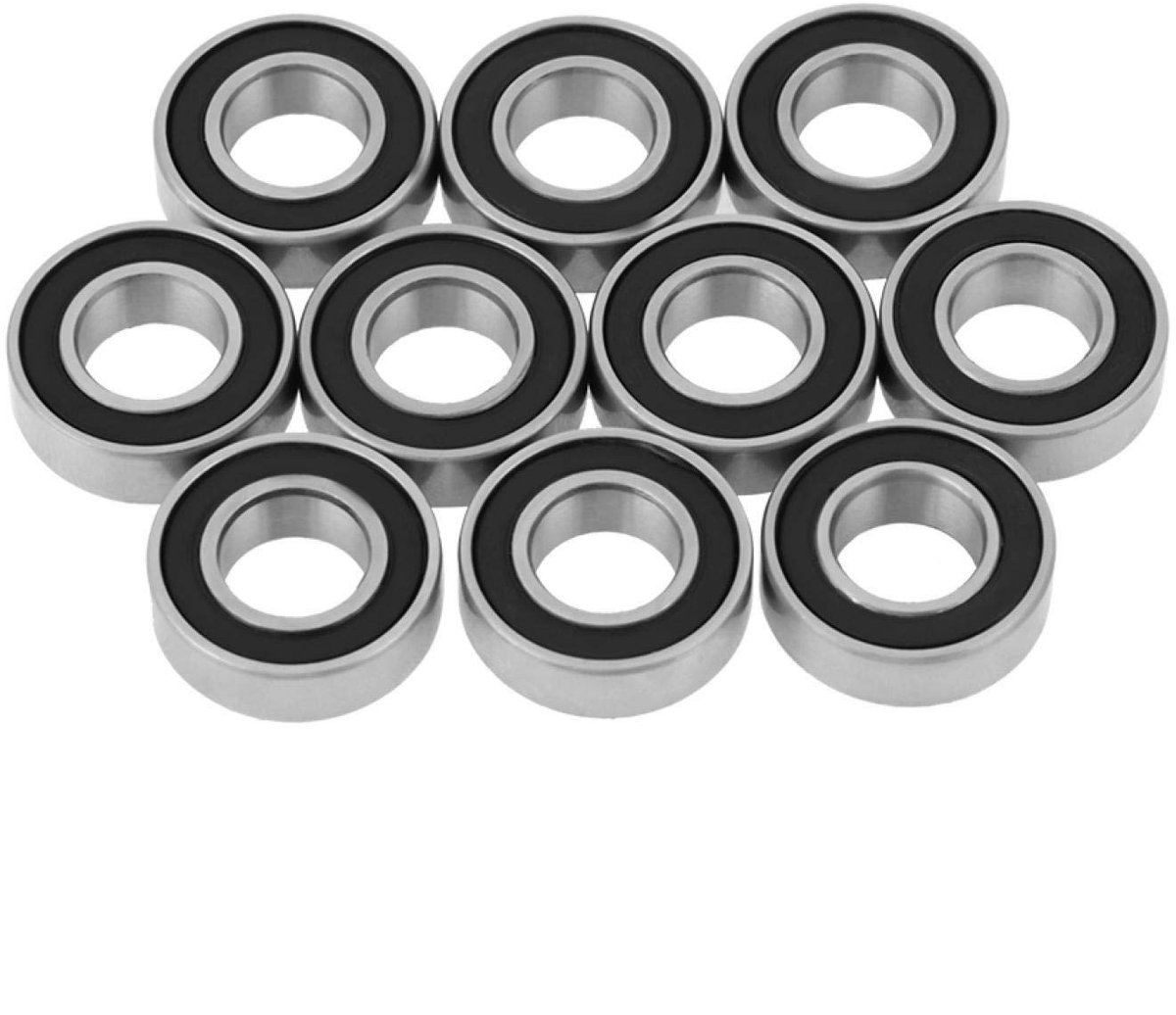 Allecto Mini Kogellagers 10 Stuks 688-2RS Rubber Sealed Ideaal voor Skateboards Hoogwaardige Kwaliteit Geschikt voor Rollers Perfecte…