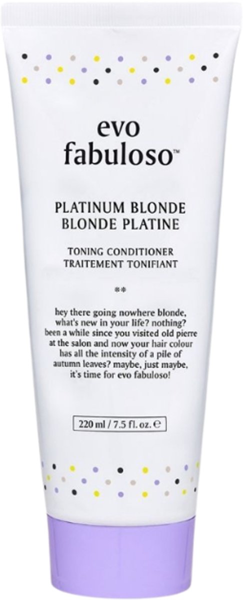 Evo Fabuloso Platinum Blonde Colour Intensifying Treatment 220 ml