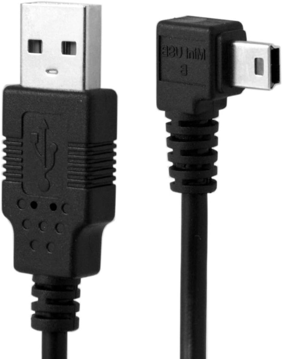 Mini USB 5-pin Mannelijke Rechte Hoek 90 Graden USB 2.0 Datakabel met Ferriet 3.0m