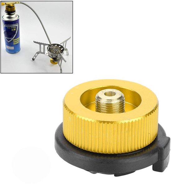 Dailygoody - Gaspatronen-adapter - Campingkooktoestel - Veilig en Lekvrij - Gasflesadapter - Ideaal voor Buiten - Geschikt voor Isobutaan — afbeelding 4