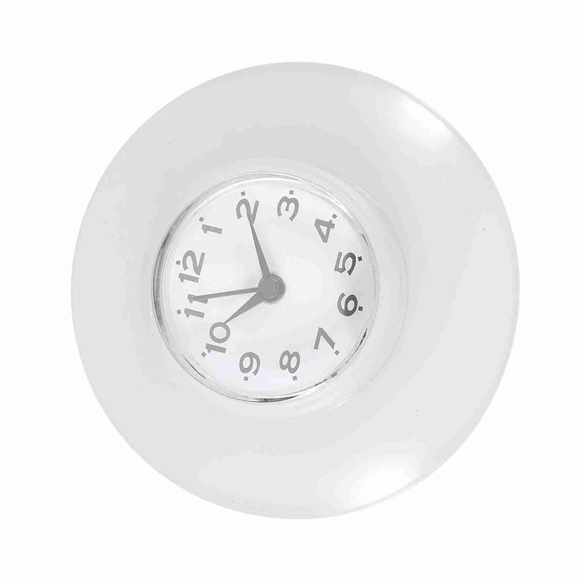 Dailygoody - Mini Wall Clock - Waterdichte Wandklok - Modern - Wit - Digitale Klok - Perfect voor Badkamer en Keuken - Quartz Beweging