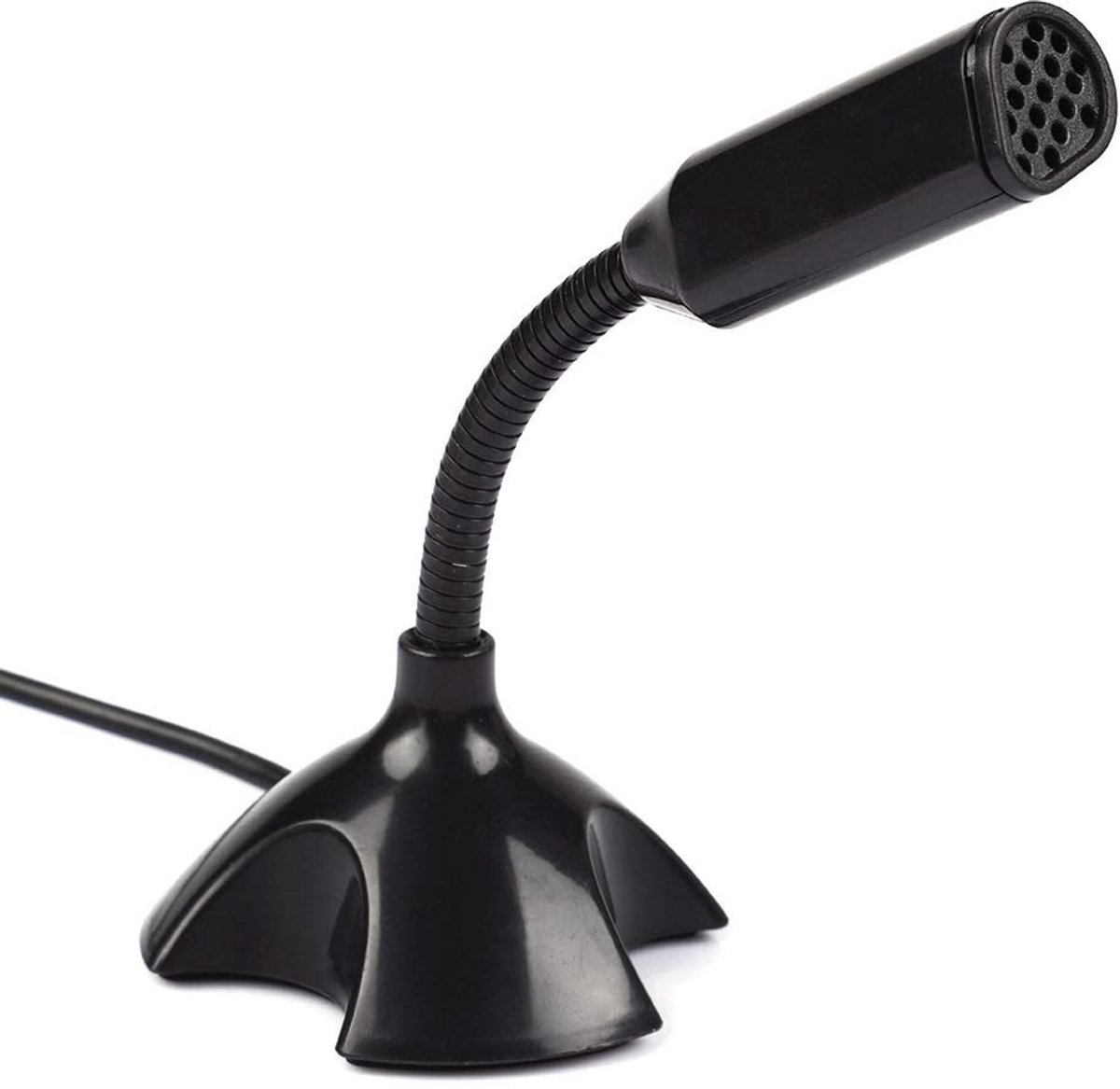 Allecto - Mini Desktop Stand Microfoon - USB Microfoon - Flexibel en Draagbaar - Ideaal voor Online Chatten - Geschikt voor PC en Laptop