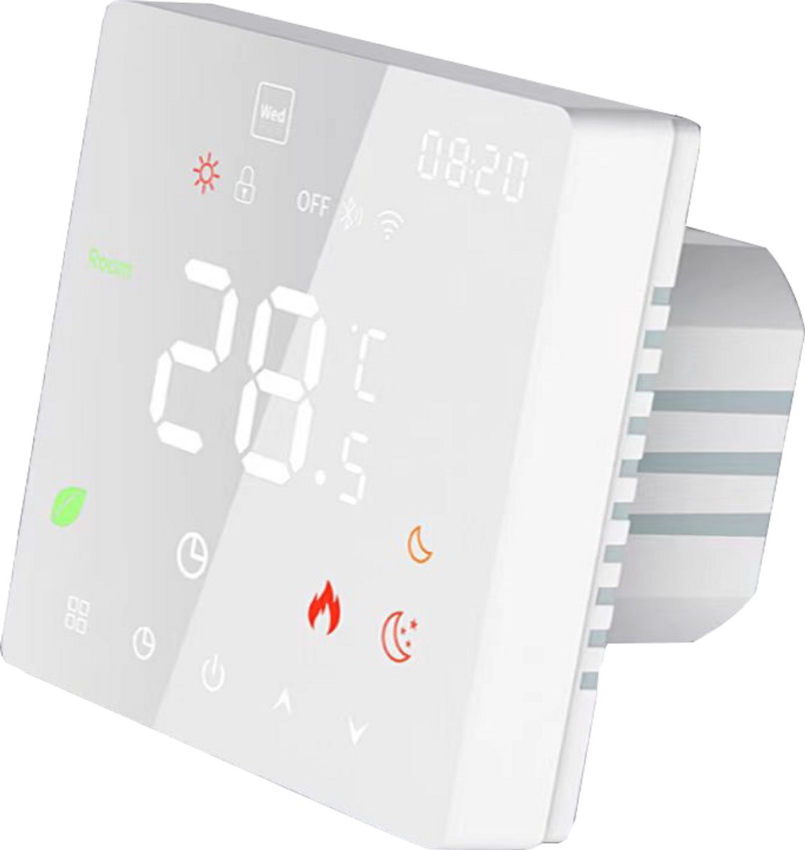 Pro-series Complete set, wand en muur verwarming, beschikbaar in diverse afmetingen, met wifi thermostaat, 1 m², Wit