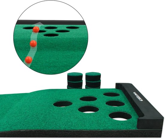 Golf Putting Mat voor Thuis - Perfect voor Oefenen met 2 Putter en 6 Golfballen, Ideaal voor Beginners en Gevorderden van GOLF — afbeelding 3