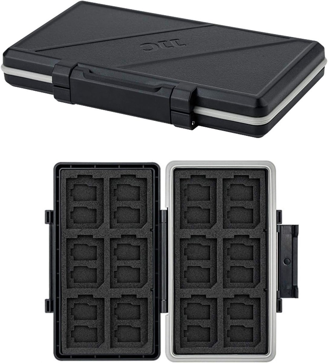 Waterdichte en Schokbestendige Opbergcase voor 36 Geheugenkaarten, Geschikt voor Micro SD, SDXC, SDHC en TF Cards