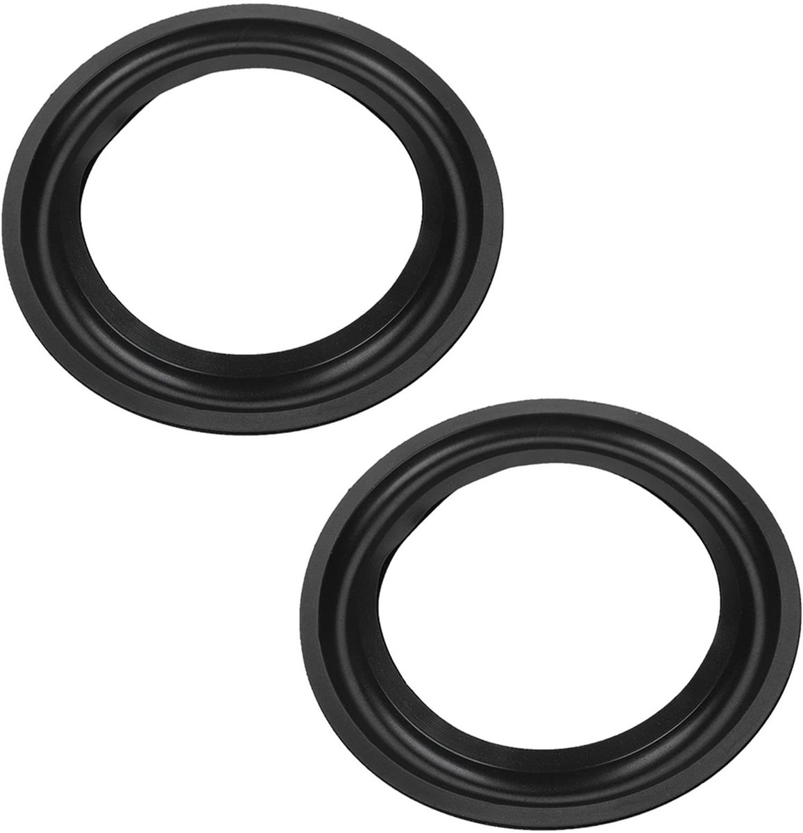 4" Subwoofer Vervangingsonderdelen - Speaker Bezel Foam Rubber Ring Reparatie Onderdelen Zwart