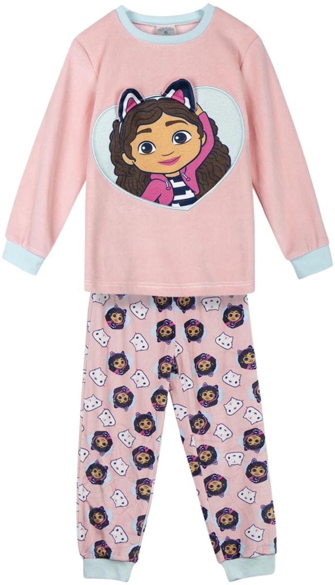 Cerda Group Fleece Applications Gabby´s Dollhouse Pyjama Met Lange Mouwen Roze 4 Years Jongens,Meisjes