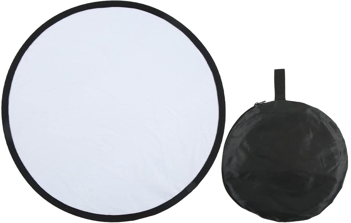 VT Goods - Fotoreflector - 2-in-1 Reflector - Zacht Vullicht - 80 cm - Draagbare Fotostudio - Voor Fotografie - Inclusief Opbergtas