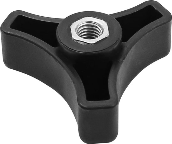 4 stuks delige set universele grasmaaierhandgrepen - vleugelmoeren en -bouten - grasmaaieraccessoires - reserveonderdelen voor tuinmachines - compatibel met de meeste leuninghandgreepmoeren van grasmaaiers - zwart van Merkloos	 — afbeelding 5