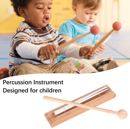Dailygoody - Percussiebel - Meditatiebel voor yoga - Helder geluid - Tubular-belletjes voor ontspanning - Geschikt voor meditatie en klassenmanag — afbeelding 2
