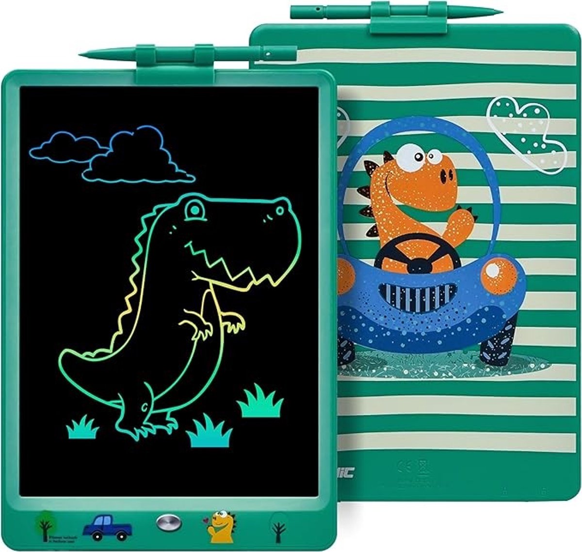 10 inch LCD tekentablet voor kinderen - Dinosaurus ontwerp - Educatief speelgoed