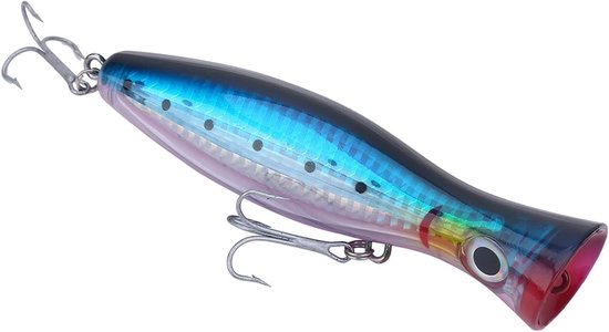 Realistische Popper Aas Swimbaits met Drievoudige Haak voor Effectieve Visvangst (Blauw Paars) van Merkloos — afbeelding 2