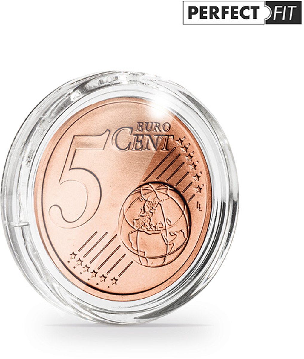 ULTRA - Muntcapsule - Muntcapsules, perfect passend voor 5 eurocent (21,25 mm), verpakking van 100 stuks