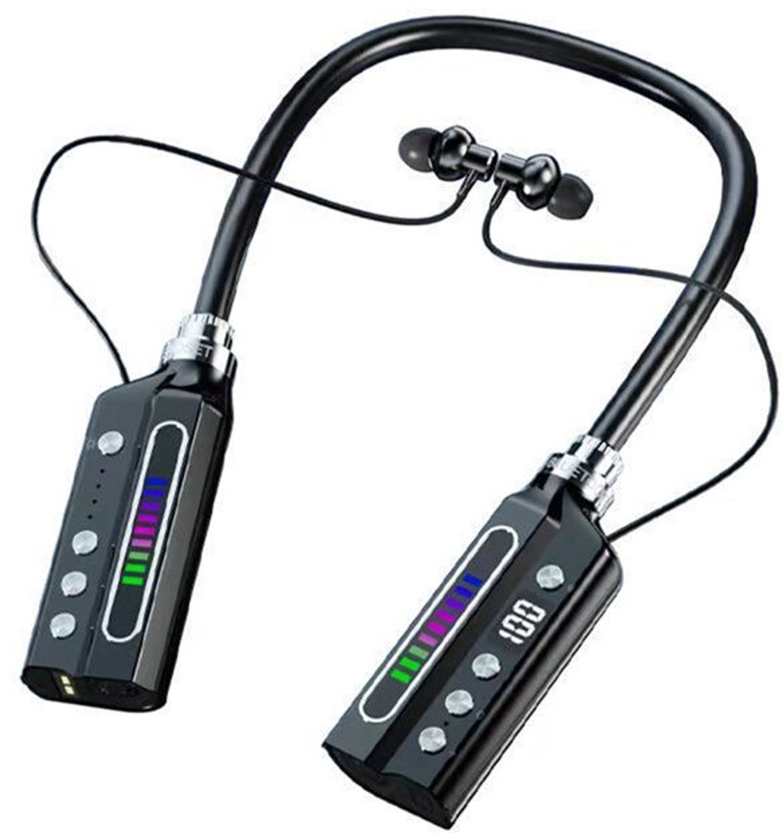 Geschikt voor de Anchor 5.3 draadloze hoofdtelefoon, Geschikt voor spraakbediening, display, hoogwaardig geluid en een nekband-achtig in-ear ontwerp.