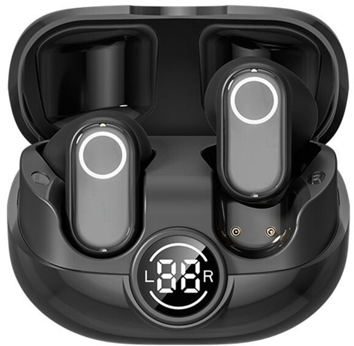 M89 Smart Translation Earphones, AI Translation Earphones, ondersteunt 144 talen, draadloos vertaalapparaat - zwart