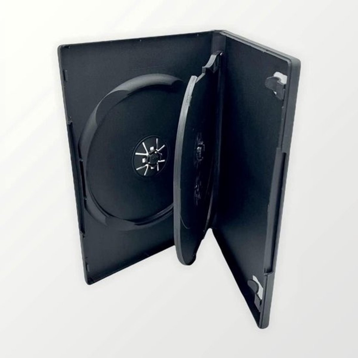 10 stuks - DVD-Hoesjes - Oprolbaar - Zwart - DVD - Opbergmap - Geschikt voor CD's - 14mm Rug