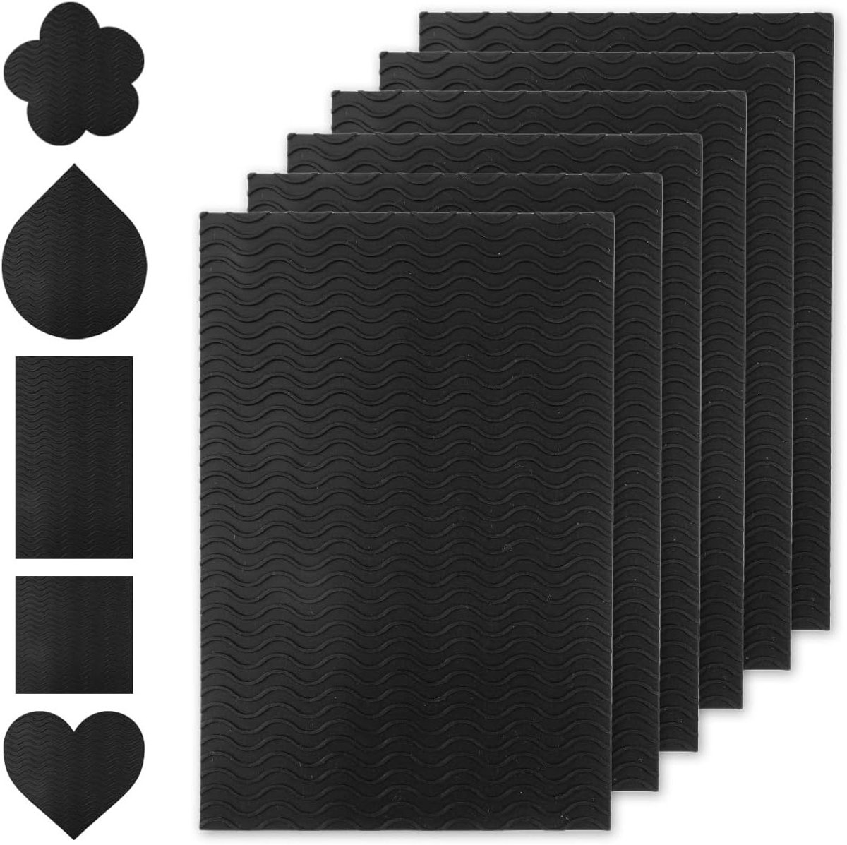 6 stuks antislip rubberen zolen voor schoenreparatie, pads voor zoolbescherming en geluidsreductie