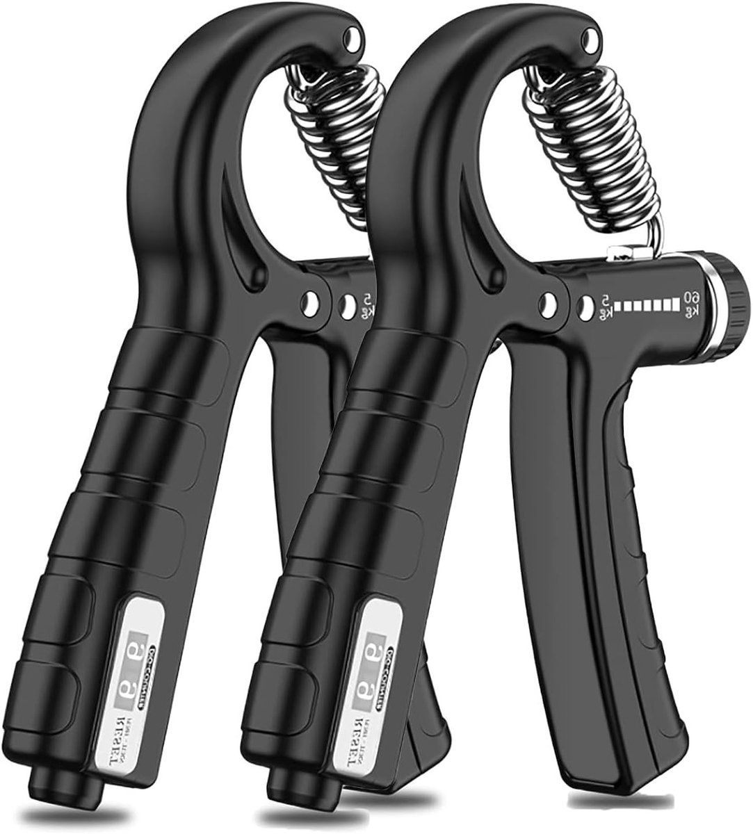 Set van 2 Handtrainers voor Gripversterking, Instelbare Handgreep 5-60 kg, Ideaal voor Atleten en Herstel van de Handen