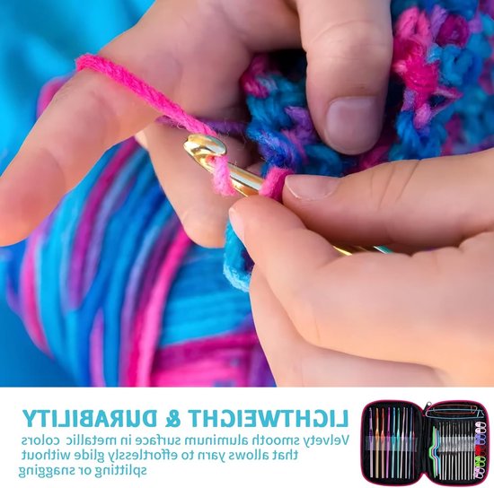 Complete haaknaaldset voor haken, breien en creatieve projecten - Perfect voor beginners en gevorderden — afbeelding 3