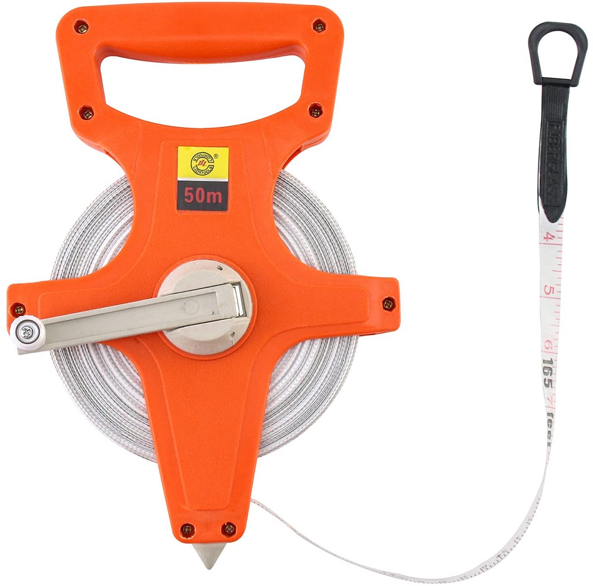 carmdering - Meetlint - Rolmaat - Glasvezel Meetband - Dubbelzijdige Schaalverdeling - Handmatige Zijopwinder - Glasvezel - Waterbestendig En Duurzaam - Comfortabel Voor Langdurig Professioneel Gebruik - 1 Stuk