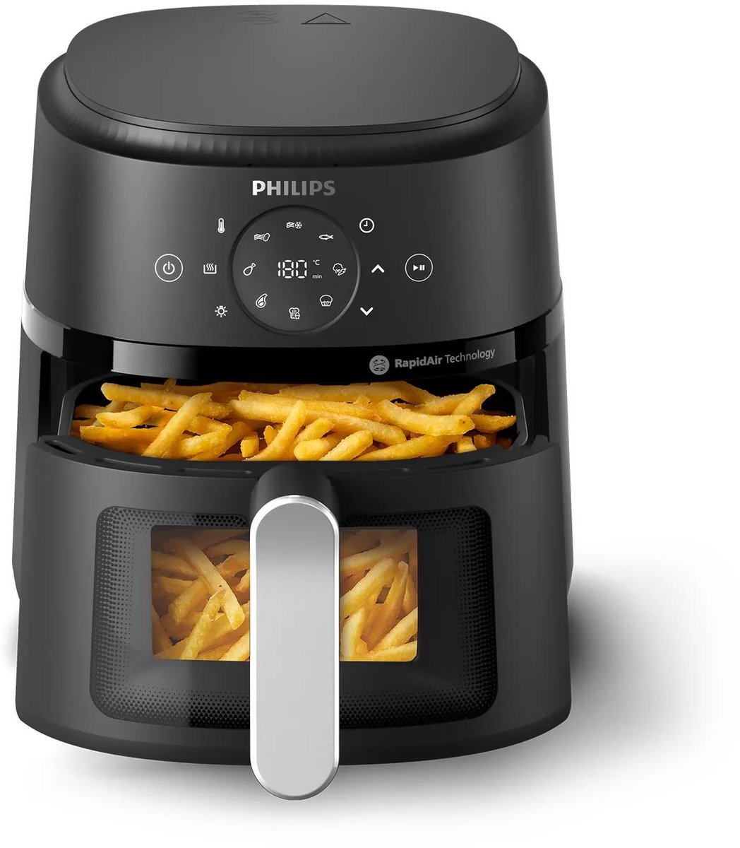 Philips 2000 Series NA211/00 Airfryer met Dubbele Lade - afbeelding 3