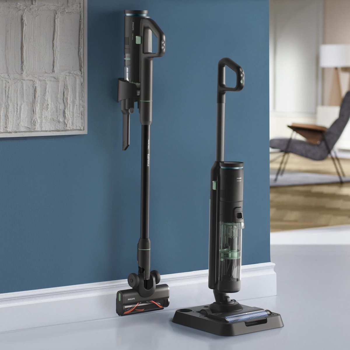 Philips 7000 Series AquaTrio Snoerloze Stofzuiger & Dweil XW7263/11 – Stofzuigen en Dweilen in Eén Beweging — afbeelding 4