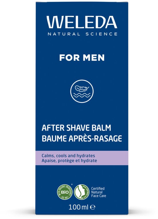 WELEDA Men Aftershave Balsem - Rozemarijn - Hydrateert & Verfrist - Kalmeert & Beschermt De Huid Na Het Scheren - Brengt Gevoelige Huid Tot Rust - 100% Natuurlijke Ingrediënten - 100ml