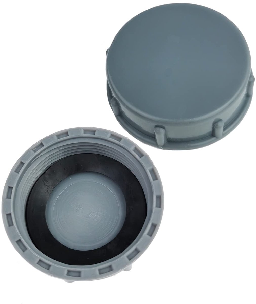 Dailygoody - Gootsteen Afvalpijp - Blanking Cap - 45mm - Afdichting Joints - Duurzaam PVC - Geschikt voor Pijpen - Grijze Cap