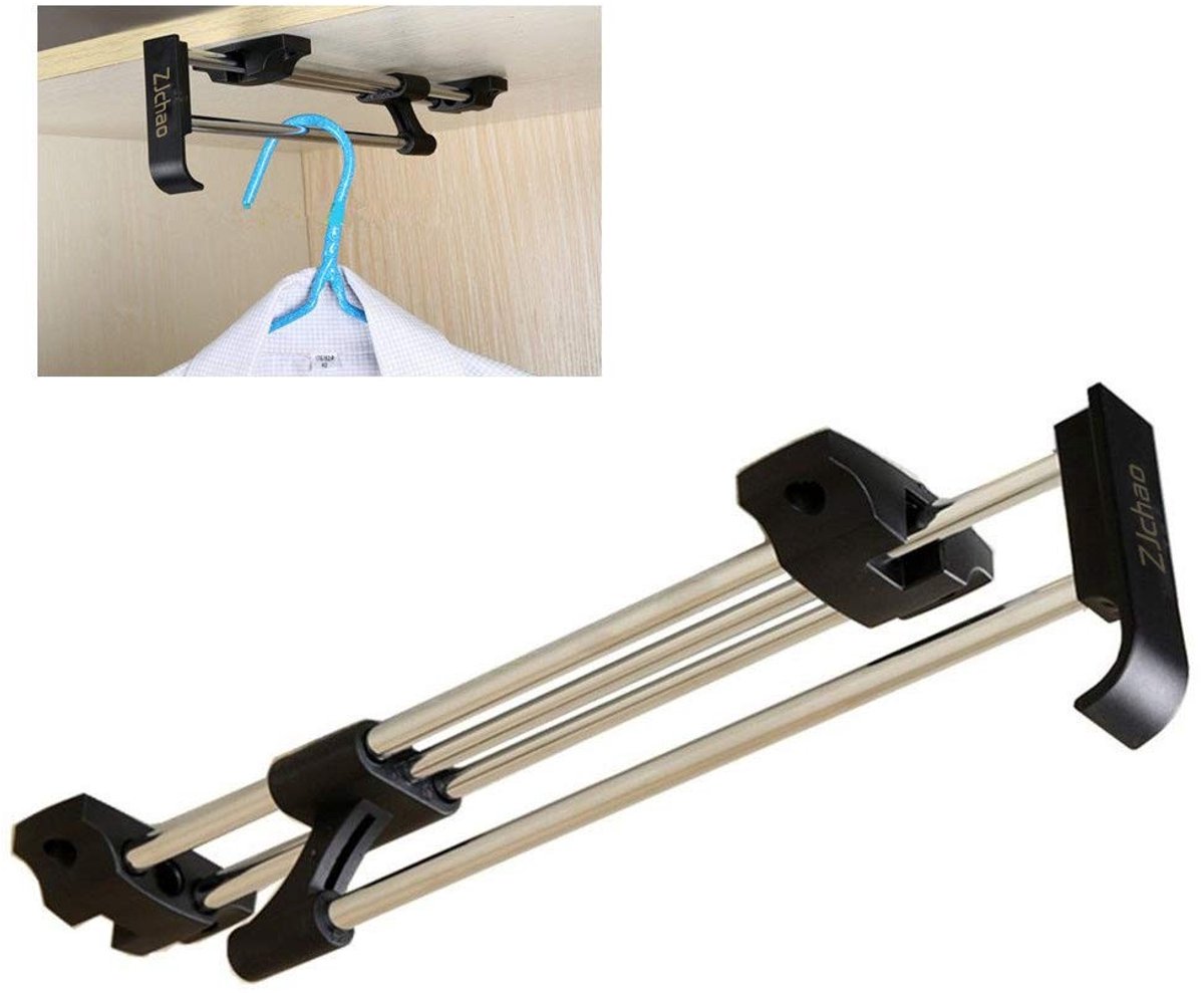 Dailygoody - Wardrobe Pull Clothes Hanger en Rail Organizer - 30cm - Sterk en Duurzaam