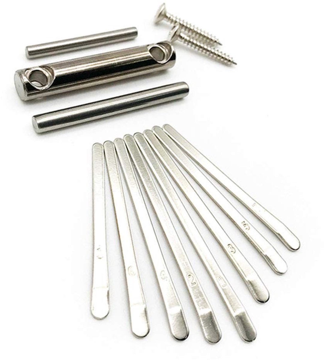 Dailygoody - Kalimba - 8 Toetsen - Duidelijke Klank - Compact Formaat - DIY Accessoires Kit - Geschikt voor Muziekliefhebbers - Inclusief Brugzadel