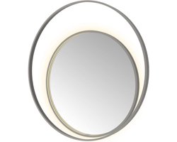 Hotbath &More Mirrors Round2 LED Badkamerspiegel - Rond - 100 cm - Geborsteld Gunmetal