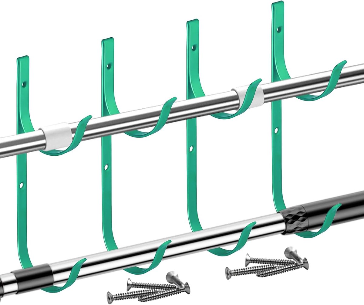 Aluminium zwembadrandhaak voor slangen – voor telescoopstaven, borstels en harken