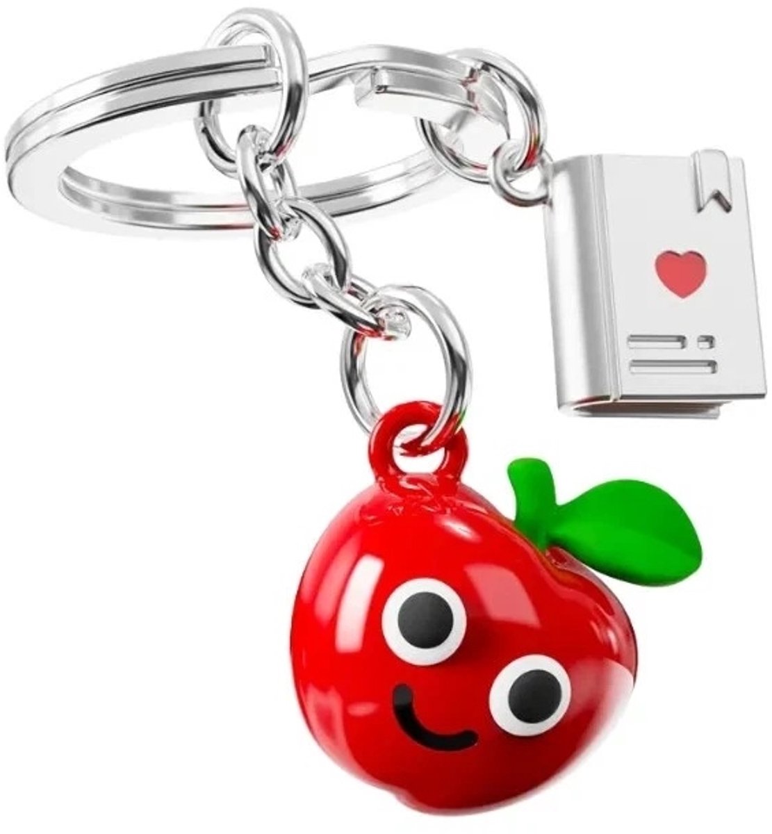 Metalmorphose - sleutelhanger - Appel en Boek