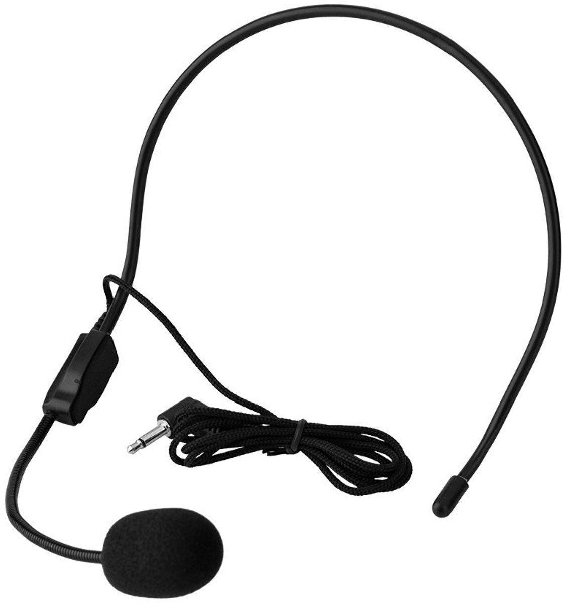 Dailygoody - Omnidirectionele Condensatormicrofoon - Mini-microfoon voor Smartphones - Headset Ontwerp - Zwart - Geschikt voor Tablets en Android - Ha...