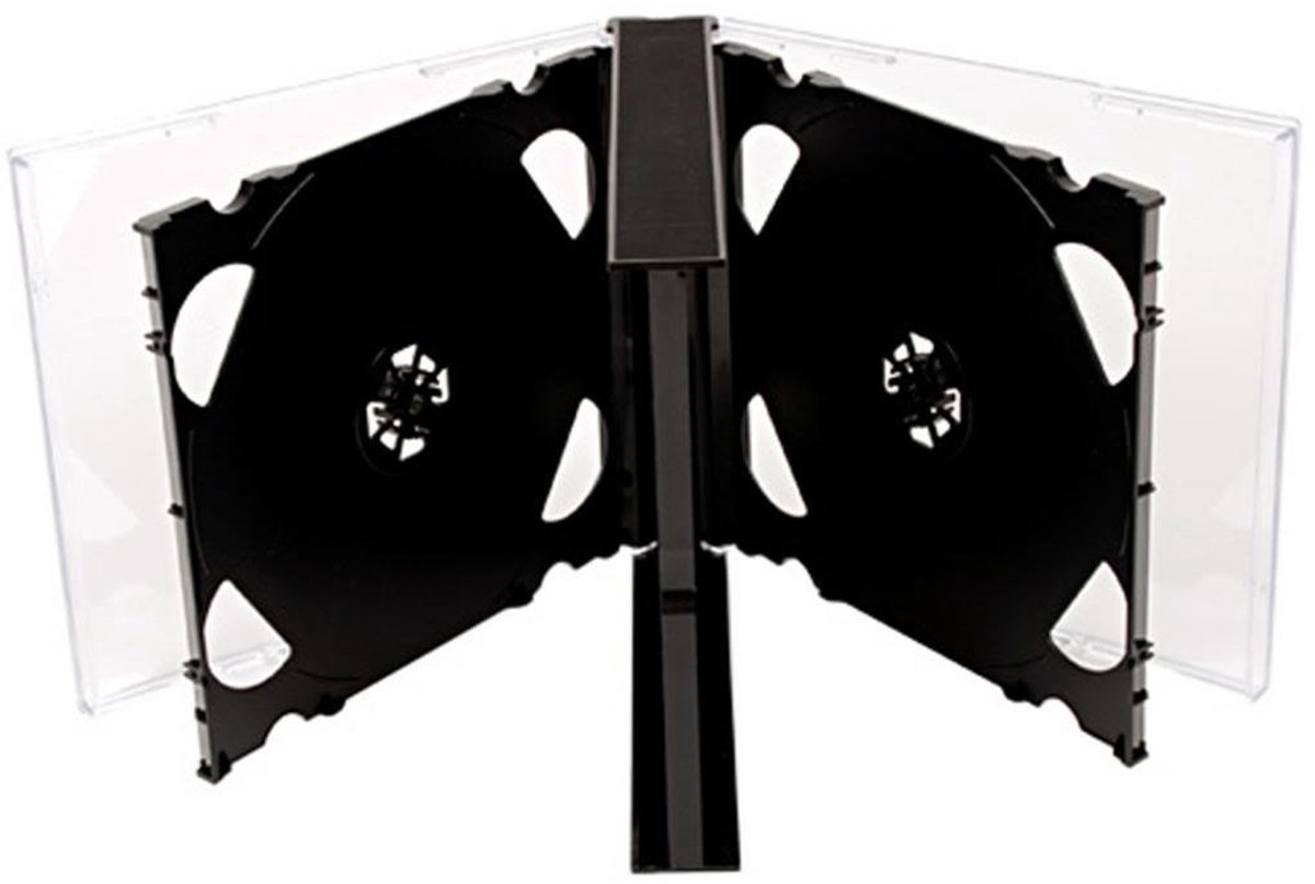 5 Way Jewel Cases 25mm voor 5 Disc - Zwarte Dienblad - 10/Pack