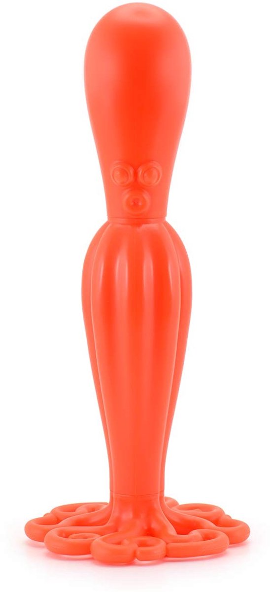 Dailygoody - Rode Squid Aardappelstamper - Inktvis Vorm - Vaatwasmachinebestendig - Rood - Kunststof - Voor Zoete Aardappelpuree - Handig Keukengereed
