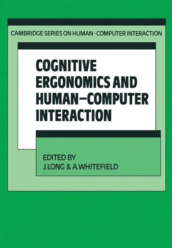 Cognitive Ergonomics and Human-Computer Interaction - cover