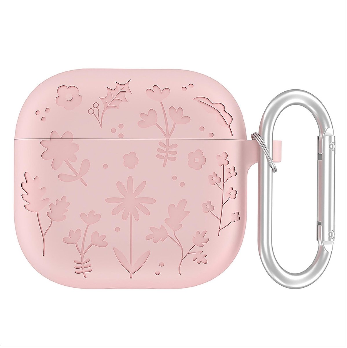 Dailygoody - Hoesje - AirPods 4 2024 - Grappig cartoonontwerp - Roze - Siliconen TPU - Beschermhoes met sleutelhanger - Geschikt voor jongens en meisjes